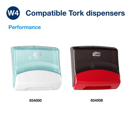 654008 Tork Plastic Red Wall Mounting Paper Towel Dispenser, 206mm x 394mm x 427mm