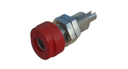 930175101 Hirschmann Test & Measurement, Red 4mm Socket, Tin Plated, 30 V ac, 60 V dc, 16A