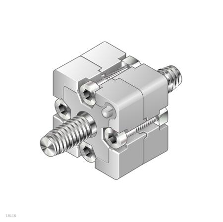 3842538657 Bosch Rexroth, Connecting Component, Strut Profile 30 x 30