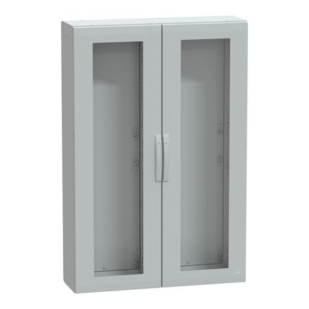 NSYPLA15103TG Schneider Electric PanelSeT Series Fibreglass Double Reinforced Polyester Double-Door-Door Floor Standing Enclosure,
