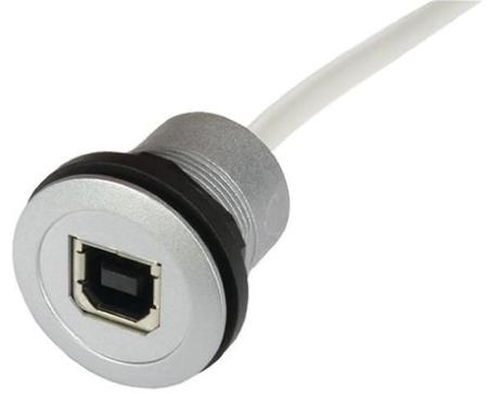 09454521912 HARTING USB 2.0, Male USB B to Female USB B, 1.5m