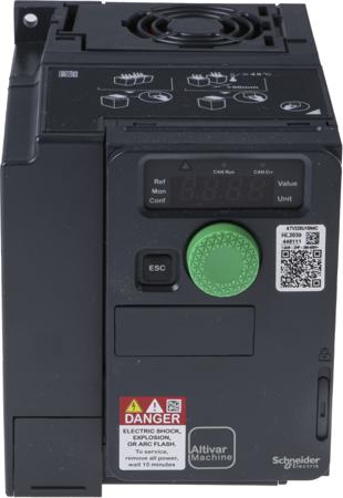 ATV320U15N4C Schneider Electric Variable Speed Drive, 3-Phase In, 0.1 → 599Hz Out 1.5 kW, 400 V ac with EMC Filter