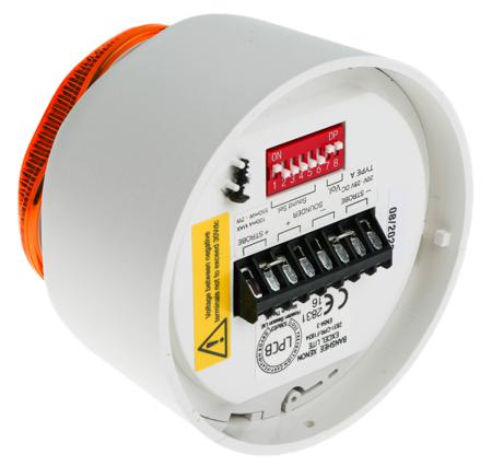 90017R0 Banshee Excel Lite Sounder Beacon, 110dB, Amber Xenon, 9 → 30 V dc