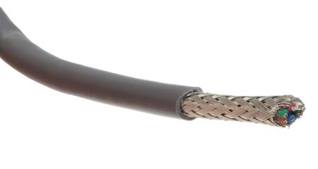 3306 SL005 Alpha Wire Alpha Essentials Communication & Control Control Cable, 6 Cores, 0.09 mm² 28 AWG, Screened, 30 m, Grey