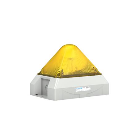 21561803055 Pfannenberg PY X-L-15 Series Yellow Flashing Beacon, 24 V ac, Free Mount, LED Bulb, IP66