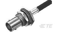 1-1337436-0 TE Connectivity Straight 75Ω Panel Mount BNC Connector, jack, Silver, Crimp Termination