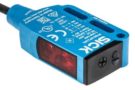 WTB9-3P1161 Sick Background Suppression Photoelectric Sensor 20 → 350 mm Detection Range PNP IP66, IP67, IP69K Block Style