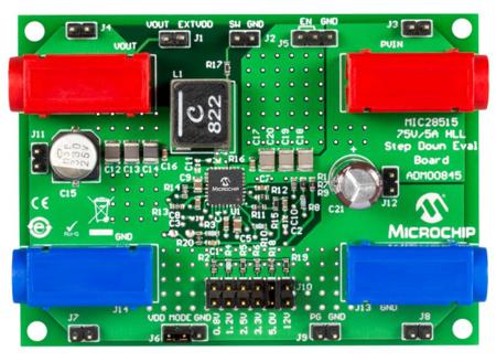 ADM00845 Microchip , MIC28515 75V/5A HLL Step Down Evaluation Board Development Kit Development Module for MIC28515