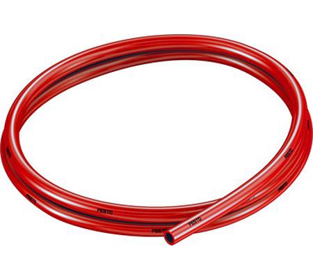 PUN-H-8X1-25-RT Festo PUN TPE, Hose Pipe, 5.7mm ID, 8mm OD, Red