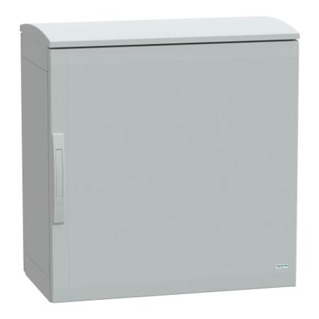 NSYPLAT774G Schneider Electric Thalassa Series Fibreglass Reinforced Polyester Single-Door-Door Floor Standing Enclosure, Opaque