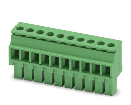 1827059 Phoenix Contact, 3.81mm Pitch, MCVW 1.5/10-ST-3.81, 10 Way, , Pluggable Terminal Block, Plug, Cable Mount, Screw
