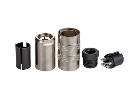 99-5110-15-04 Binder, 4 Pole Cable Mount Miniature Connector Socket, Female Contacts