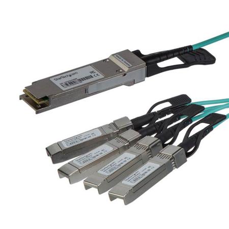 QSFP4X10AO15 StarTech.com, Cisco  Compatible SFP QSFP+ breakout cable Module