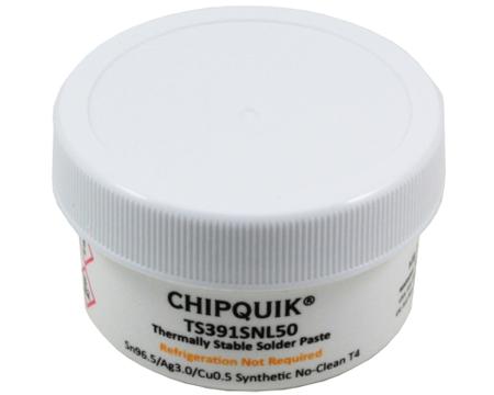 TS391SNL50 CHIPQUIK Thermally Stable Solder Paste Lead Free Solder Paste, 50g Jar