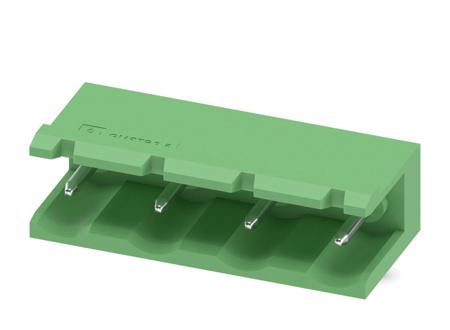 1766039 Phoenix Contact, 7.5mm Pitch, COMBICON MSTB, 4 Way, Right Angle, Pluggable Terminal Block, Header, Through Hole, Solder