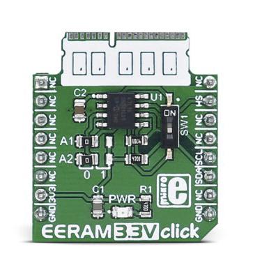 MIKROE-2728 MikroElektronika , EERAM 3.3V Click SRAM mikroBus Click Board
