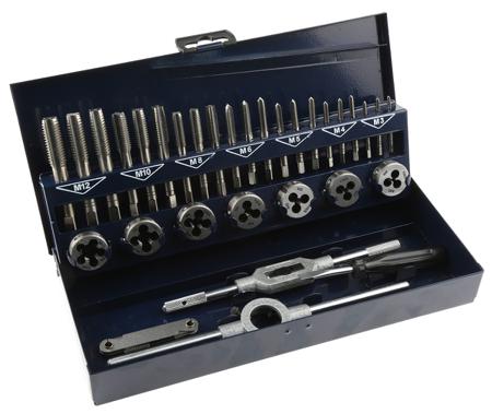 10711 EVENTUS 16 Piece HSS M3 → M12 Thread Tap & Die Set