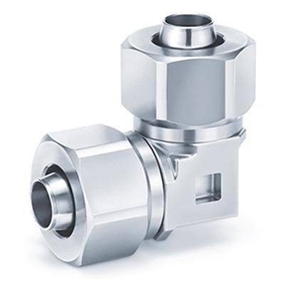KFG2L1075-00 SMC KFG2L Series Elbow Fitting, 10 mm to 10 mm, Tube-to-Tube Connection Style,