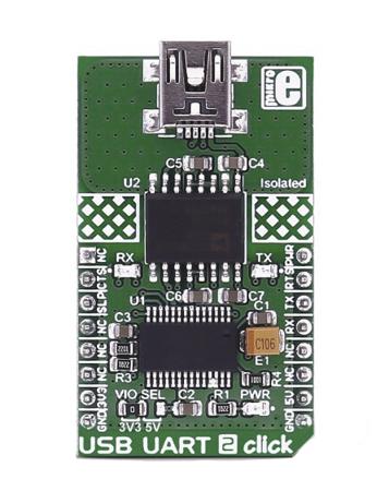 MIKROE-2674 MikroElektronika USB UART 2 Click
