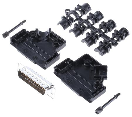 MHD45PPK25-DB25P-K MH Connectors MHD45PPK 25 Way 45 ° D-sub Connector