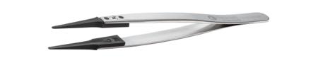242SVR-SA-1 ideal-tek 130 mm, Stainless Steel, Straight, ESD Tweezers