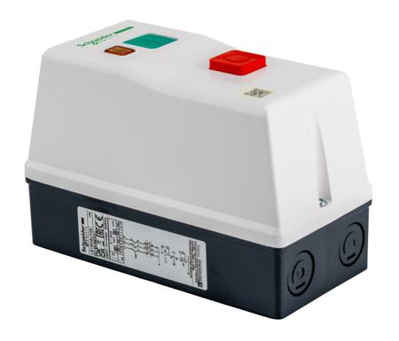 LE1M35U708 Schneider Electric 1.1 kW Automatic 3P DOL Starter, 240 V ac, 3 Phase, IP65
