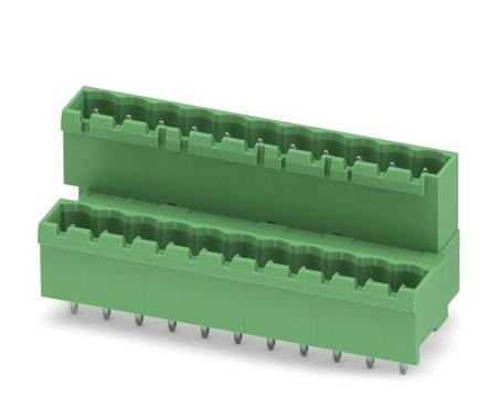 1845879 Phoenix Contact, 5.0mm Pitch, MDSTBVA 2.5/11-G, 11 Way, Pluggable Terminal Block, Header, Solder Termination,