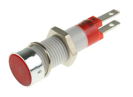 SKCD08012 Signal Construct Red Panel Mount Indicator, 12 → 14V, 8mm Mounting Hole Size