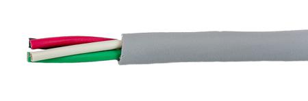 78024 SL001 Alpha Wire Ecogen Ecocable Mini Control Cable, 4 Cores, 0.24 mm² 24 AWG, Unscreened, 305 m, Grey Modified Polyphenylene