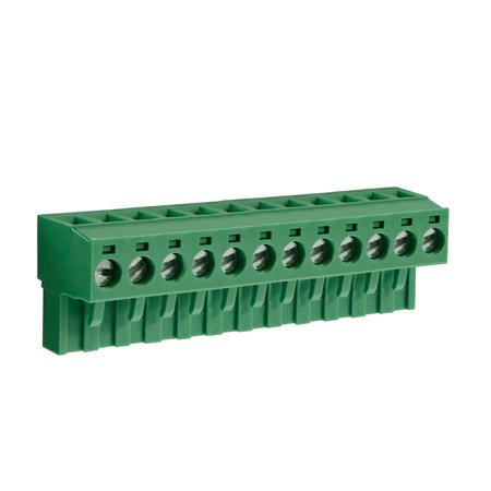 CTBP9200/12 CAMDENBOSS, 5mm Pitch, CTBA, 12 Way, Right Angle, Pluggable Terminal Block, Plug, Through Hole, Screw Termination,