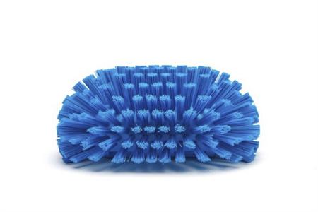 70373 Vikan Hard Bristle Blue Scrubbing Brush, 40mm bristle length, Polyester bristle material