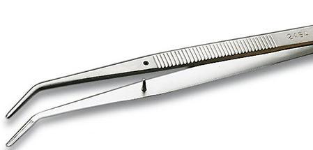 24SA Weller Erem 150 mm, Stainless Steel, Pointed; Inside Serrated, Tweezers