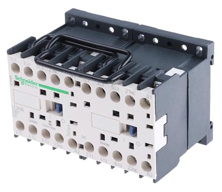 LC2K0601B7 Schneider Electric TeSys K LC2K 3 Pole Reversing Contactor, 3NO, 6 A, 3 kW, 24 V ac Coil