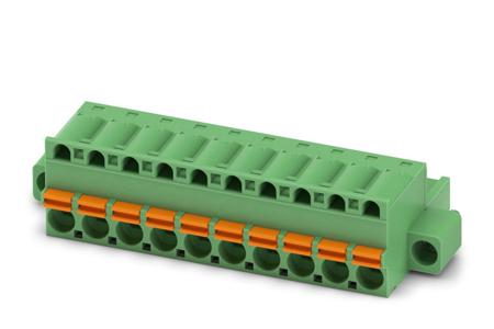 1910607 Phoenix Contact, 5mm Pitch, FKC 2.5/10-STF, 10 Way, Pluggable Terminal Block, Plug, Spring Cage Termination,