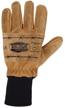 GA01-T12 Solidur Brown Cowhide Gloves, Size 12