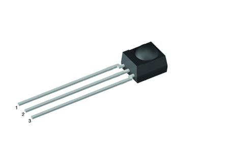 TSOP34338 Vishay , 38kHz IR Receiver, 950nm ± 45, 45m Range