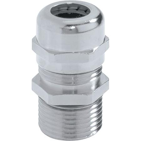 52103350+53112660 Lapp SKINTOP Series Metallic Nickel Plated Brass Cable Gland, M40 Thread, 19mm min., 28mm max., IP68