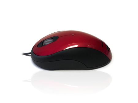 MOU-IMAGE-RED Ceratech  1 Button Wired Optical Mouse Red