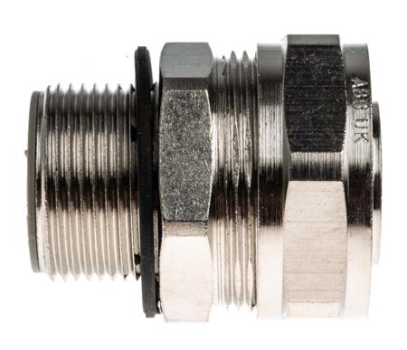 7TCA296020R0204--SP25-M25-M Adaptaflex M25 Swivel Cable Conduit Fitting, Silver 25mm nominal size