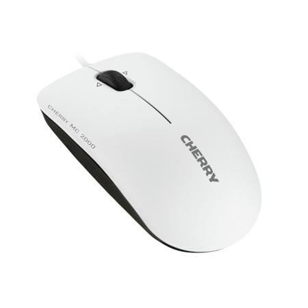 JM-0600-0 Cherry MC 2000 3 Button Wired Optical Mouse Black