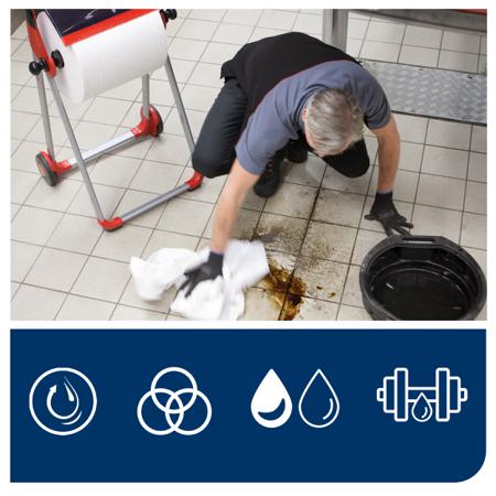 130062 Tork Centrefeed of 1 White Paper Wipes