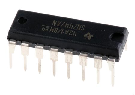 SN7447AN Texas Instruments , Decoder, 16-Pin PDIP