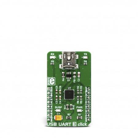 MIKROE-3063 MikroElektronika USB UART 3 Click CP2102N Module