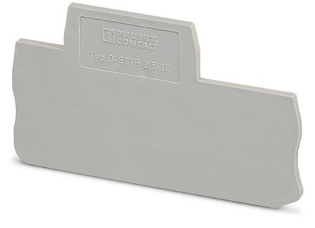 3040096 Phoenix Contact D-STTB 2.5/ 2P Series End Cover for Use with DIN Rail Terminal Blocks