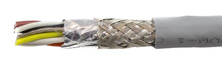 78325 SL005 Alpha Wire Ecogen Ecocable Mini Series Data Cable, 5 Pairs, 10 Cores, 0.24 mm², Screened, 24 AWG, 30m, Foil and Braid