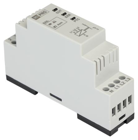 122-217 RS PRO Phase Monitoring Relay, Three Phase, 150 → 260V ac, DIN Rail