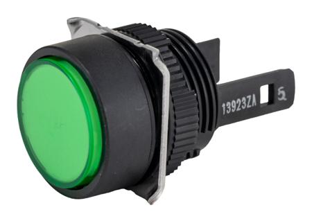 A165L-TGA-24D-2 Omron Omron A16 Illuminated Green Push Button DPDT-NO/NC Alternate