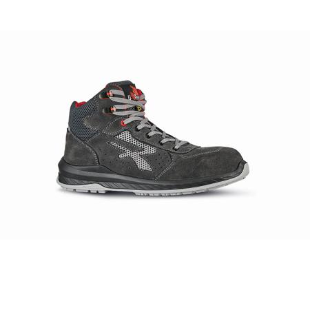 0RI10026-35 UPower ALICANTE Unisex Black, Brown, Grey Composite Toe Capped Safety Shoes, UK 2, EU 35