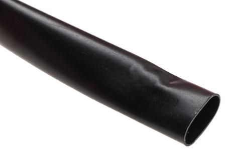P1051/2A BK005 Alpha Wire PVC Black Cable Sleeve, FIT Wire Management Series