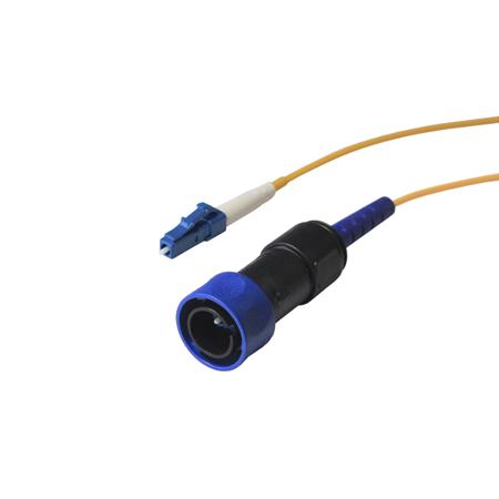 PXF4050AAA Bulgin LC to LC Simplex Single Mode OS1 Fibre Optic Cable, 9.5/125μm, Yellow, 5m